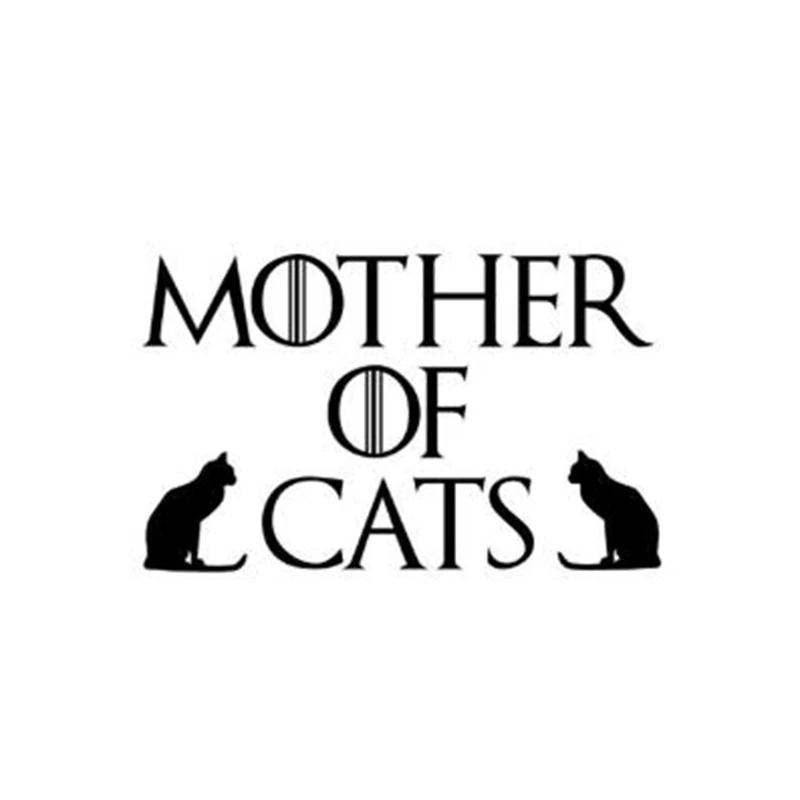 Black/Sliver Interesting Mother Of Cats Car Sticker Cat Lovers Mums Kitten Vinyl Decal Decor C484 | Автомобили и мотоциклы