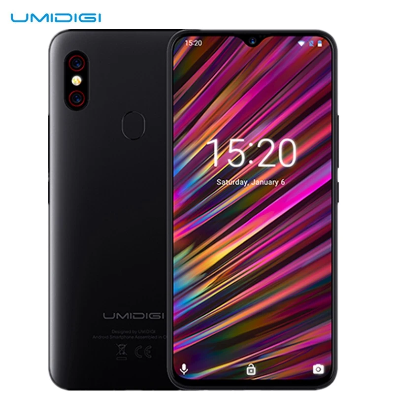 

UMIDIGI F1 Play 4G Smartphone 6.3 Inch Android 9.0 Helio P60 Octa Core 2.0GHz Mali G72 MP3 6GB RAM 64GB ROM Mobile Cellphone