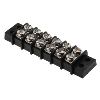 

4pcs 6 Circuit Terminal Block Bus Bar - 12-Point Power Distribution Block for Marine Boats