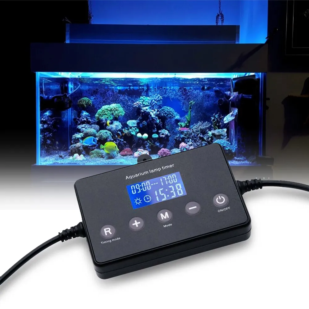 

Aquarium LED Light Controller Modulator Fish Tank Lamp Digital Dimmer Sunrise Sunset Intelligent Light Timing Dimming System