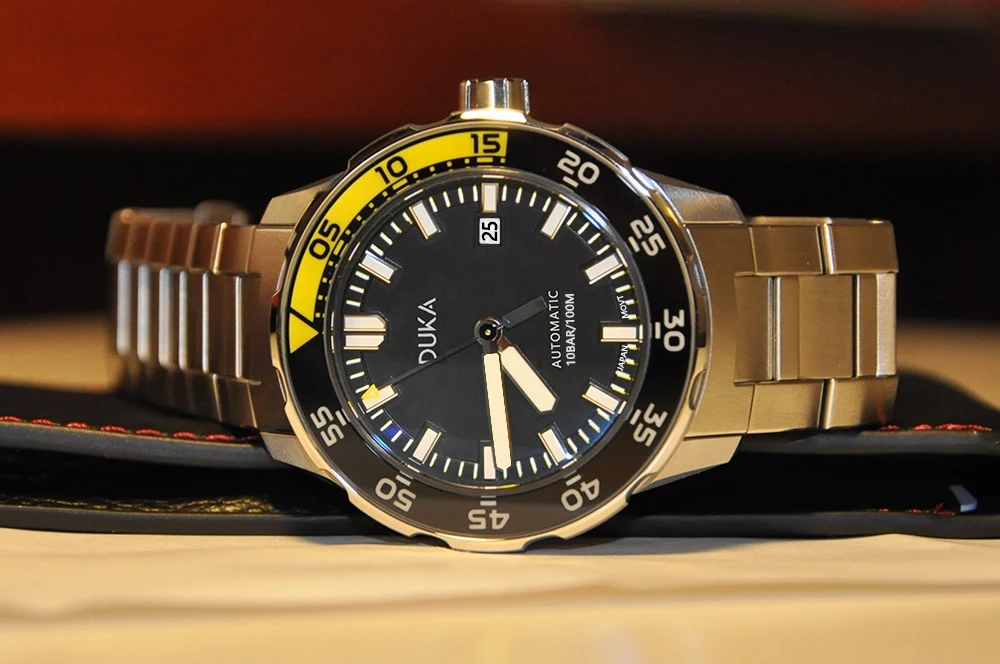 2021 New DUKA Wrist Watch Brand luxury Automatic watch for men mechanical watch men NH35 ceramics Bezel 100m Steel Diver Watch