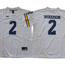 Новое поступление высокое качество NCAA Мичиган росомахи Шарль Вудсон#2 футболка колледжа Ограниченная серия Джерси S-XXXL