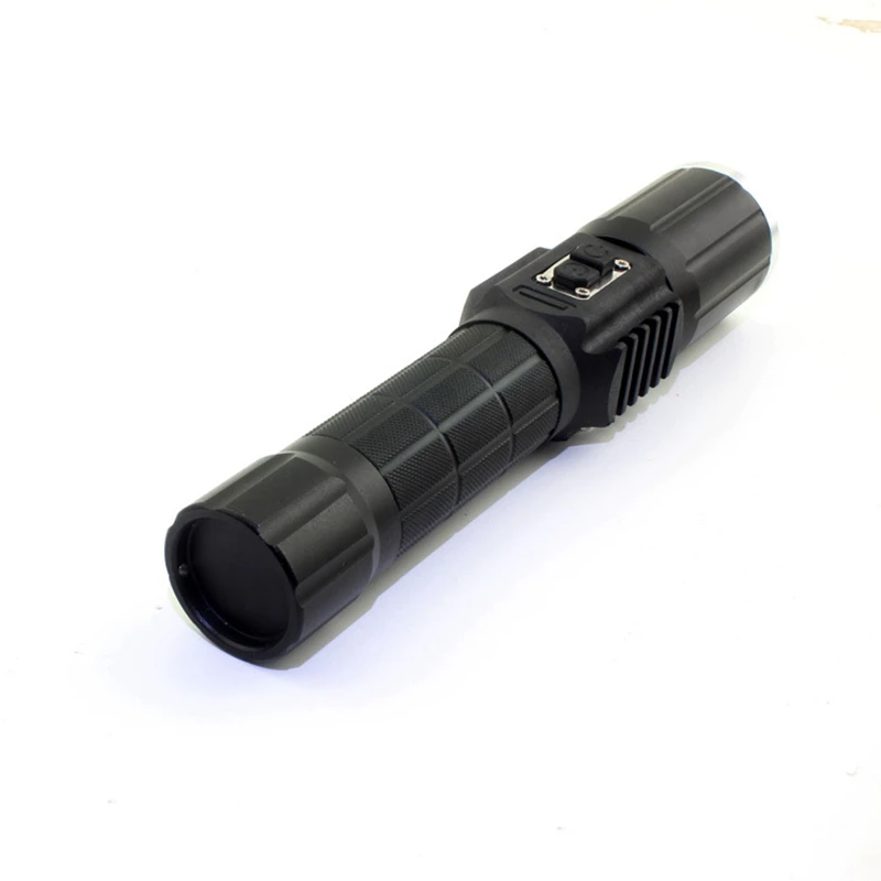 ABZB-мощный перезаряжаемый полицейский мигающий фонарик Usb Zoom фонарик Фонарь Лампа