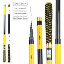 

Ultralight Super Hard Carbon Fiber Fishing Rod Carbon Telescopic Fishing Rod Stream Hand Pole Carp Feeder2.7M-6.3M Fishing Pole