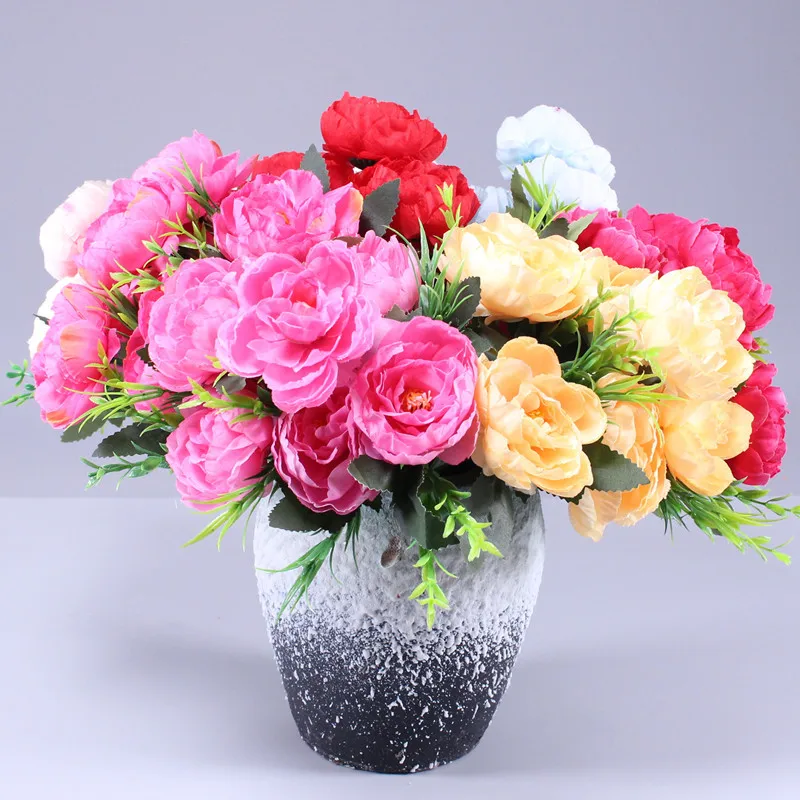 144 Pcs Fleurs Artificielle Roses Artificielles Bouquet De Fausses