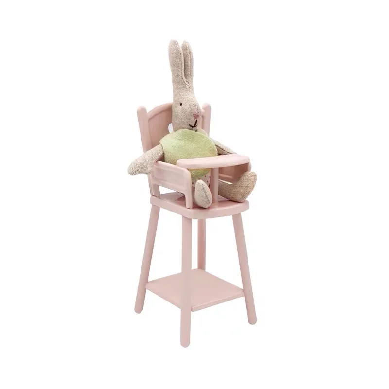 Nouveau métal bébé chaise poupée bébé à manger chaise enfants maison jouet meubles accessoires