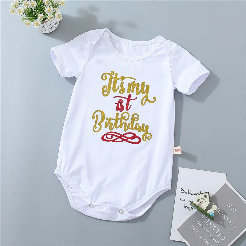 Комплект одежды из 3 предметов для маленьких девочек день рождения Рождество