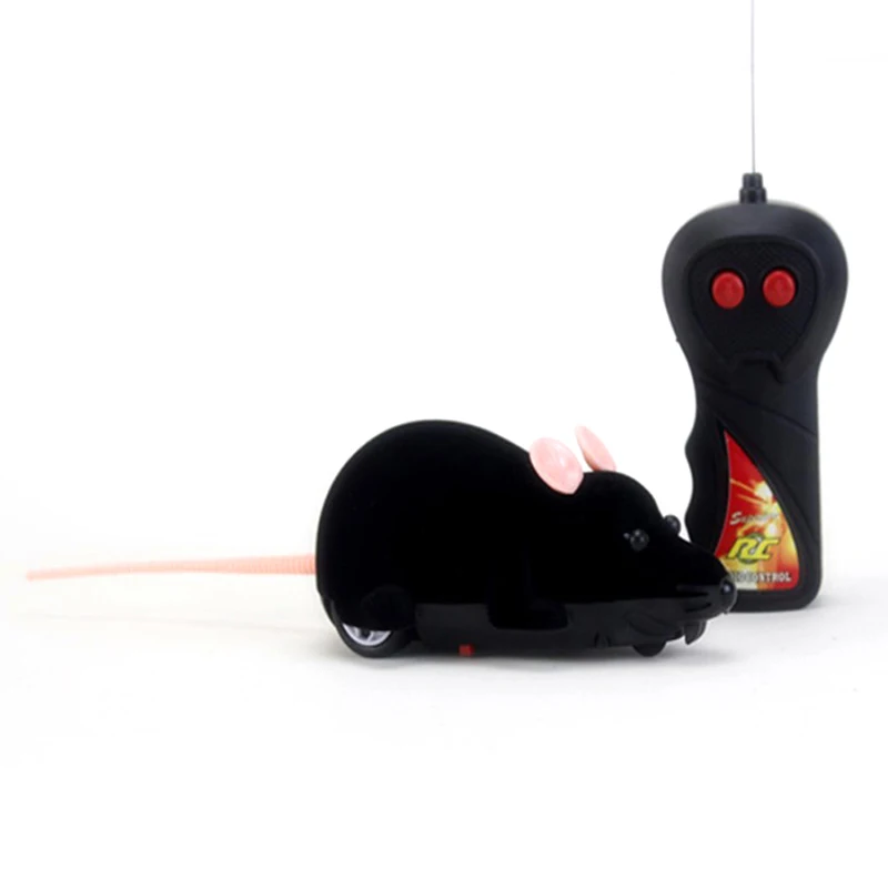 Funny Electronic Rat Flocking Mouse Wireless Toy For Cat Dog Kitten Pet Interactive Toy Remote Control Mouse Cat Toy 