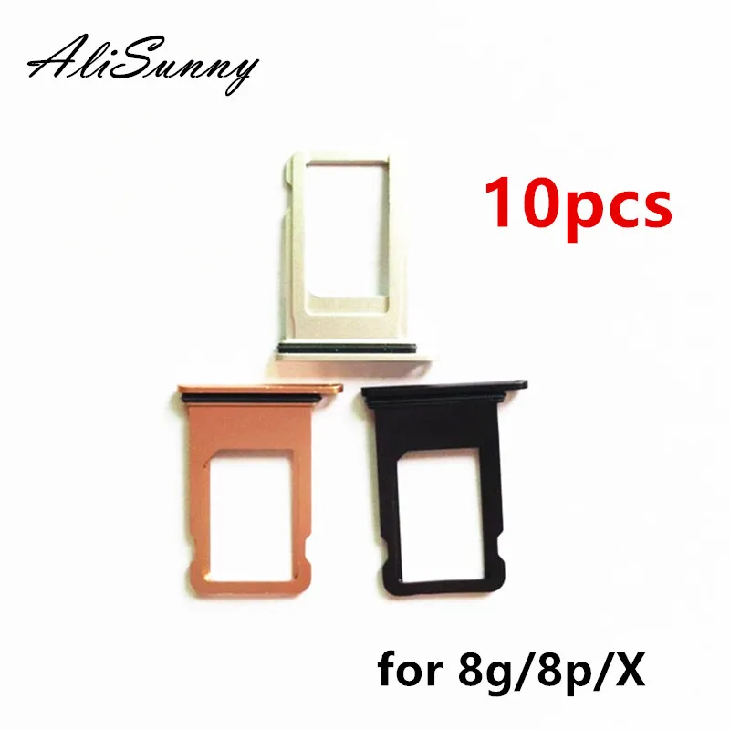 AliSunny 10 шт. держатель для sim карты iphone 8 Plus P 8G адаптер запасные части|tray holders|sim card adaptersim tray |