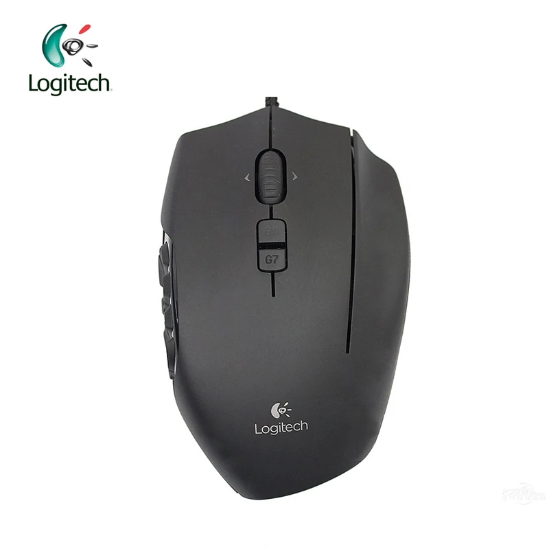 Проводная игровая мышь logitech G600 MMO, игровая мышь для ноутбука, ПК, геймера, 8200 dpi, оптическая оригинальная 17 программируемых кнопок, официальный тест агентства