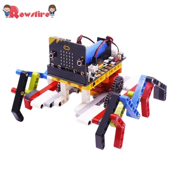 

Program Intelligent Robot Kit Steam Programming Education Building Block Spider For Micro:Bit(No Or Including Micro:Bit Board)