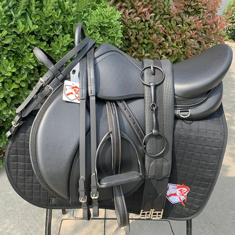 Ensemble de rênes de têtière de cheval sculptées à la main en