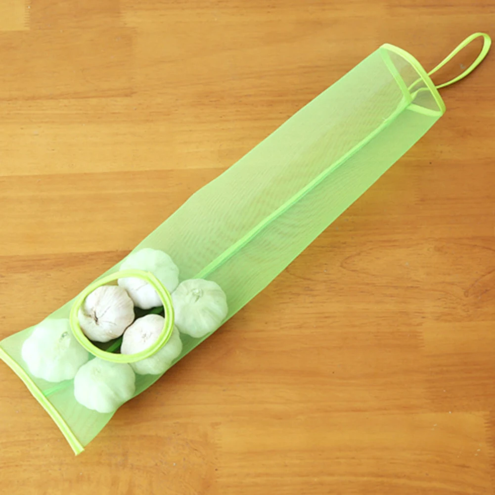 NEW HOT SALES Hanging Onion Potato Breathable Storage Pouch Kitchen Rubbish Bag Organizer
