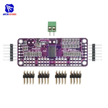 

diymore CJMCU-PCA9685 16 Channel 12 Bit PWM Servo Driver Module I2C Interface 1.6 KHz PWM