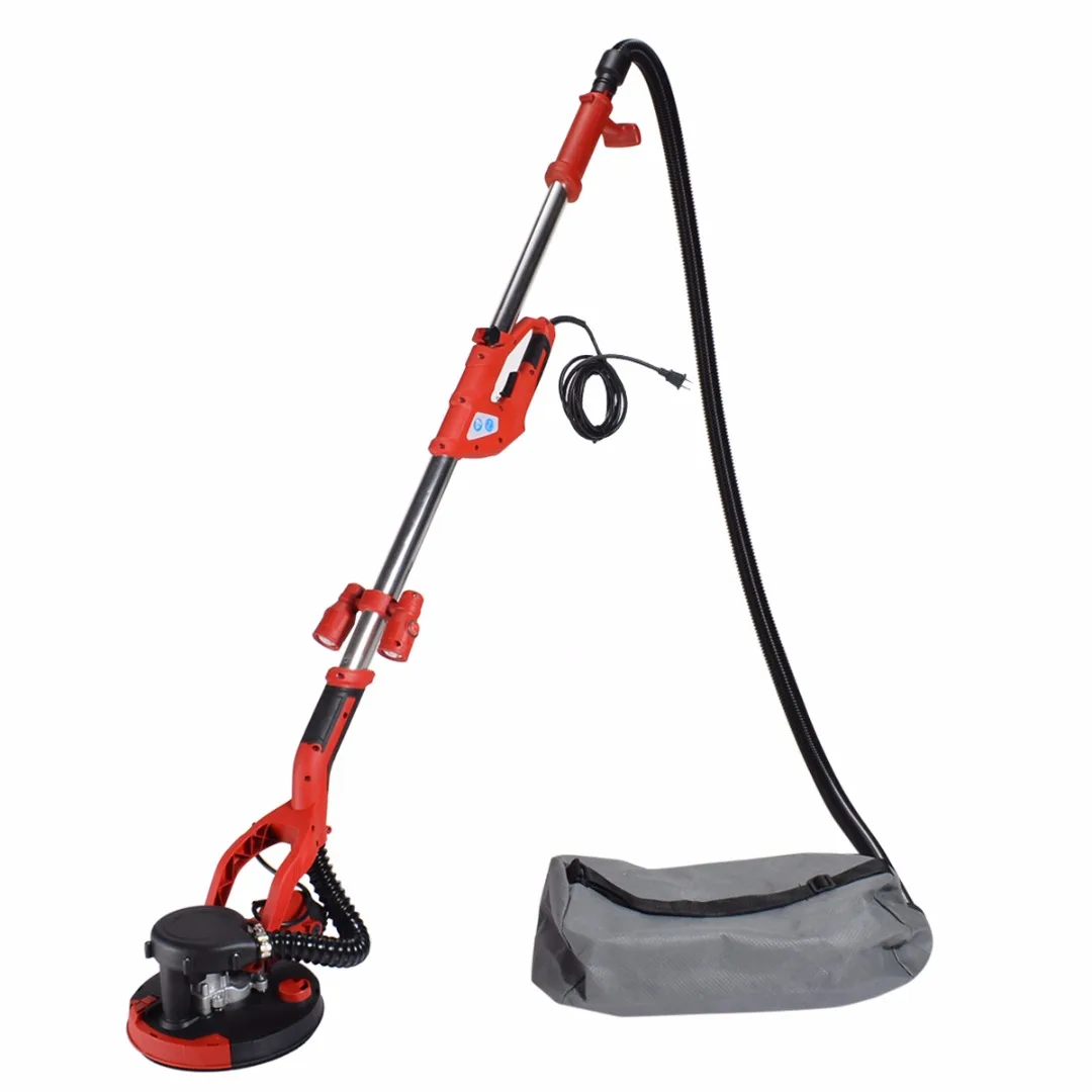 800W Adjustable Variable Speed Drywall Sander Machine with LED Light Dust-free Sand Skin Wall Tool Sandpaper Polishing Machine