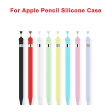 Мягкий силиконовый чехол для планшета, стилус, чехол для Apple Pencil, 1 наконечник, защитный чехол для iPad Pencil