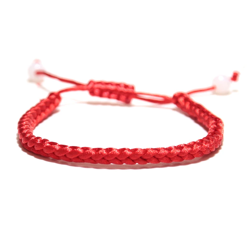 Классический браслет с красной нитью для мужчин и женщин ручной работы плетеный счастливый Braslet регулируемый браслет из веревки лучший друг ювелирные изделия Pulseira - Окраска металла: Style1