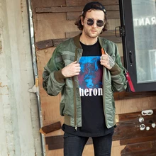 SMN летная куртка армейского зеленого цвета, Мужская весенне-осенняя куртка Bomer Air Force Pilot, тонкие пальто, повседневная верхняя одежда, бейсбольная одежда