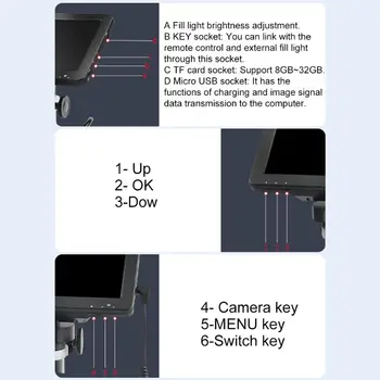 

2020 New 1200X 7 inch Digital Microscope Magnifier for Repair Soldering with wire control