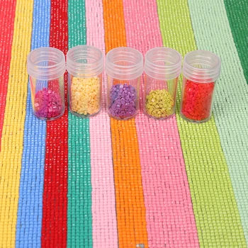 

5/30/60/90/120 Bottles Diamond Painting Accessories Container Bottles Diamond Painting Tools Crystal Bead Storage Round jar