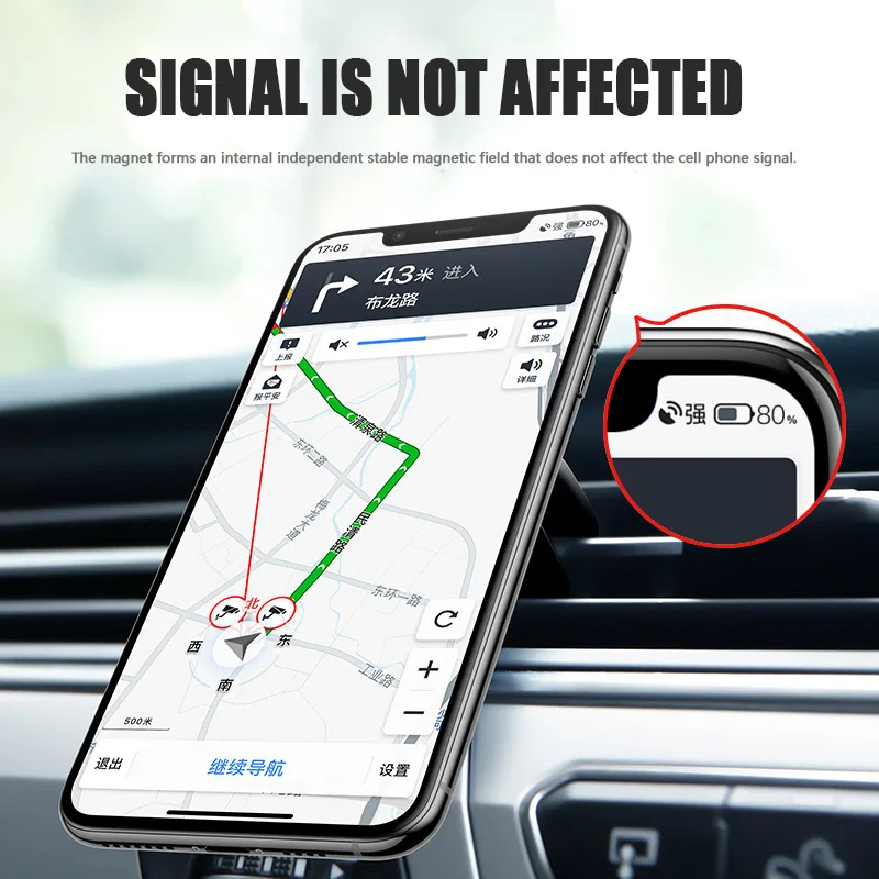 Olaf Magnetic Car Phone Holder- signal is not affected- Smart cell direct 