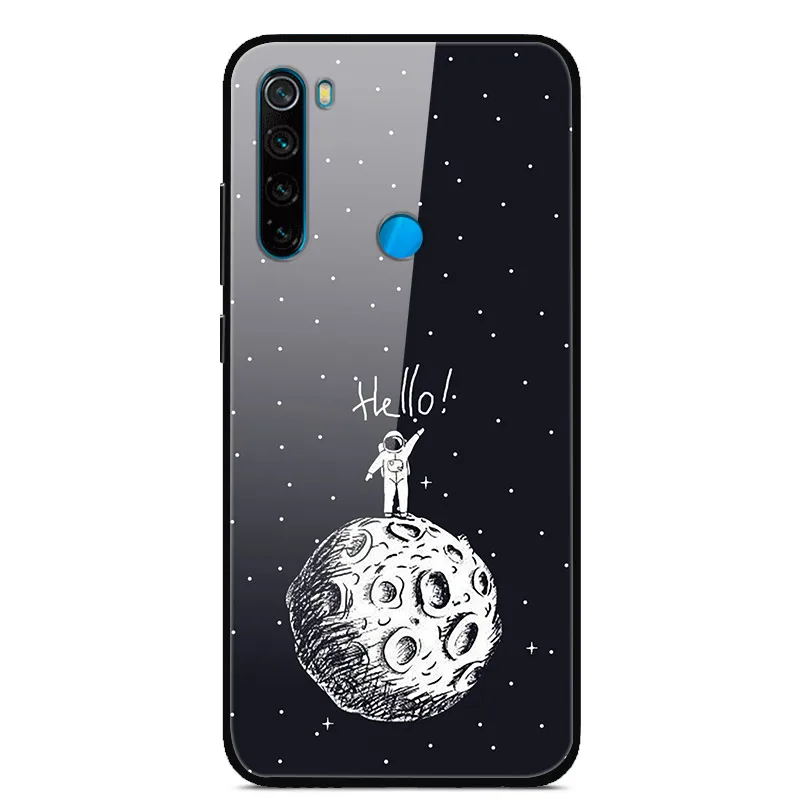 Чехол из закаленного стекла для Xiaomi Redmi Note 8 T, чехол для Xiaomi Redmi Note8T 8 T, мягкий чехол-бампер для Redmi Note 8 T 8 T, Funda