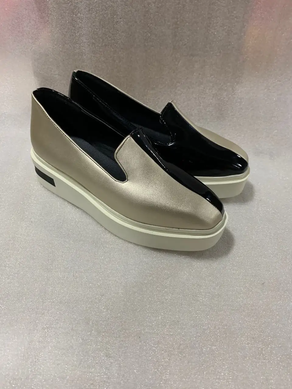 SARAIRIS/Новые брендовые разноцветные лоферы с закрытым носком; обувь на плоской платформе; женская повседневная обувь на плоской подошве; сезон весна-осень; большие размеры 34-43