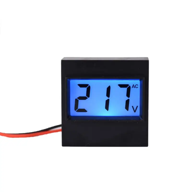 

AC 80-500V LCD Digital Voltmeter 2 Wires Backlight Display Mini AC Voltage Meter