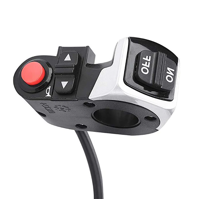 

3in1 Electric Horn Switch Button Turn Signal Bicycle Light with Cable E-Bike Bell Front Lamp Signal Switch MTB Bike Accessories