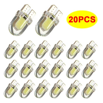 

20x T10 No Error W5W 194 168 White LED Car Lights Bulb Lamp For Audi A3 A4 B6 B8 B7 B5 A6 C5 C6 C7 8P 8L 8V A5 Q5 TT Q7 80 100