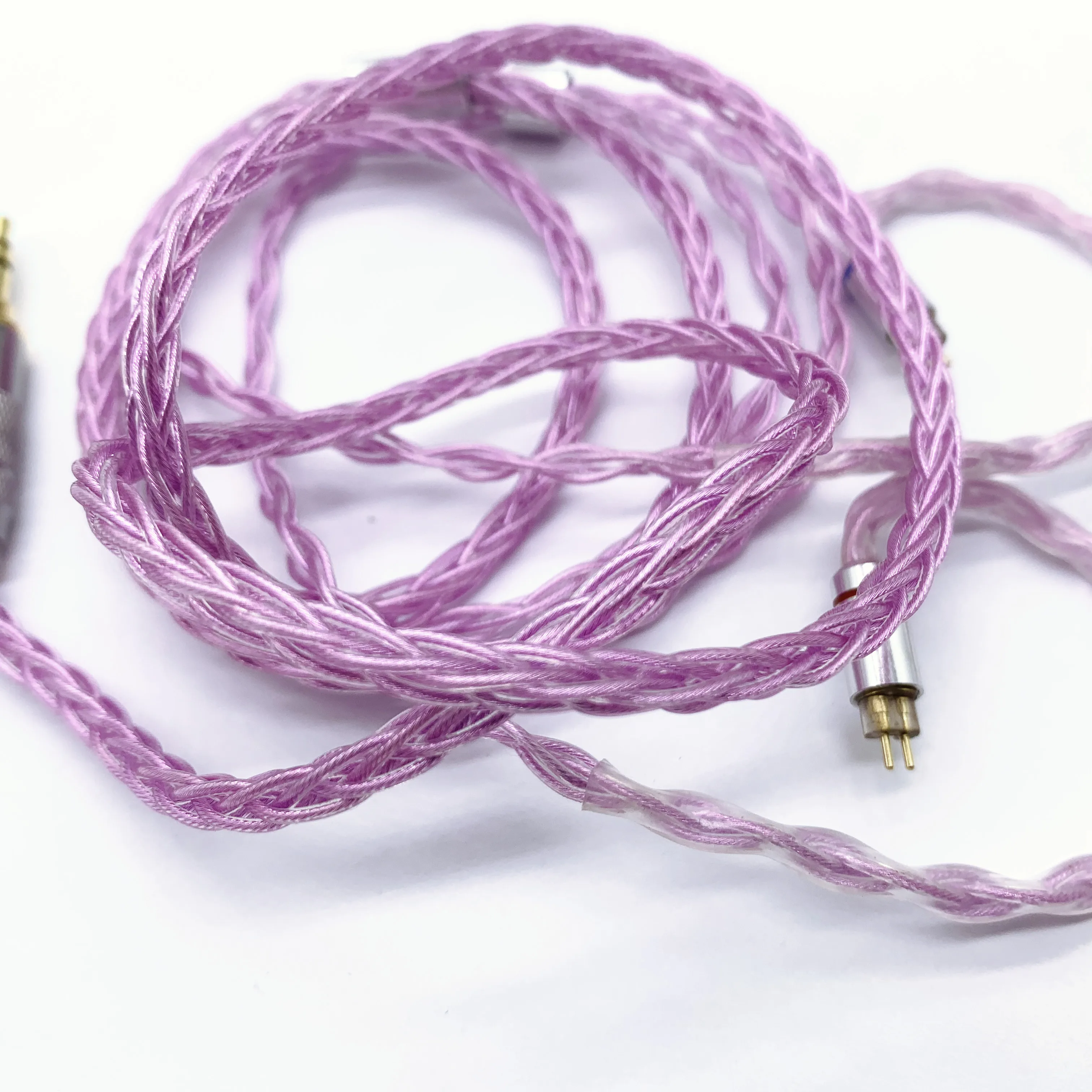8 share Single crystal copper silver wire Headphone upgrade line 152 core purple conductor