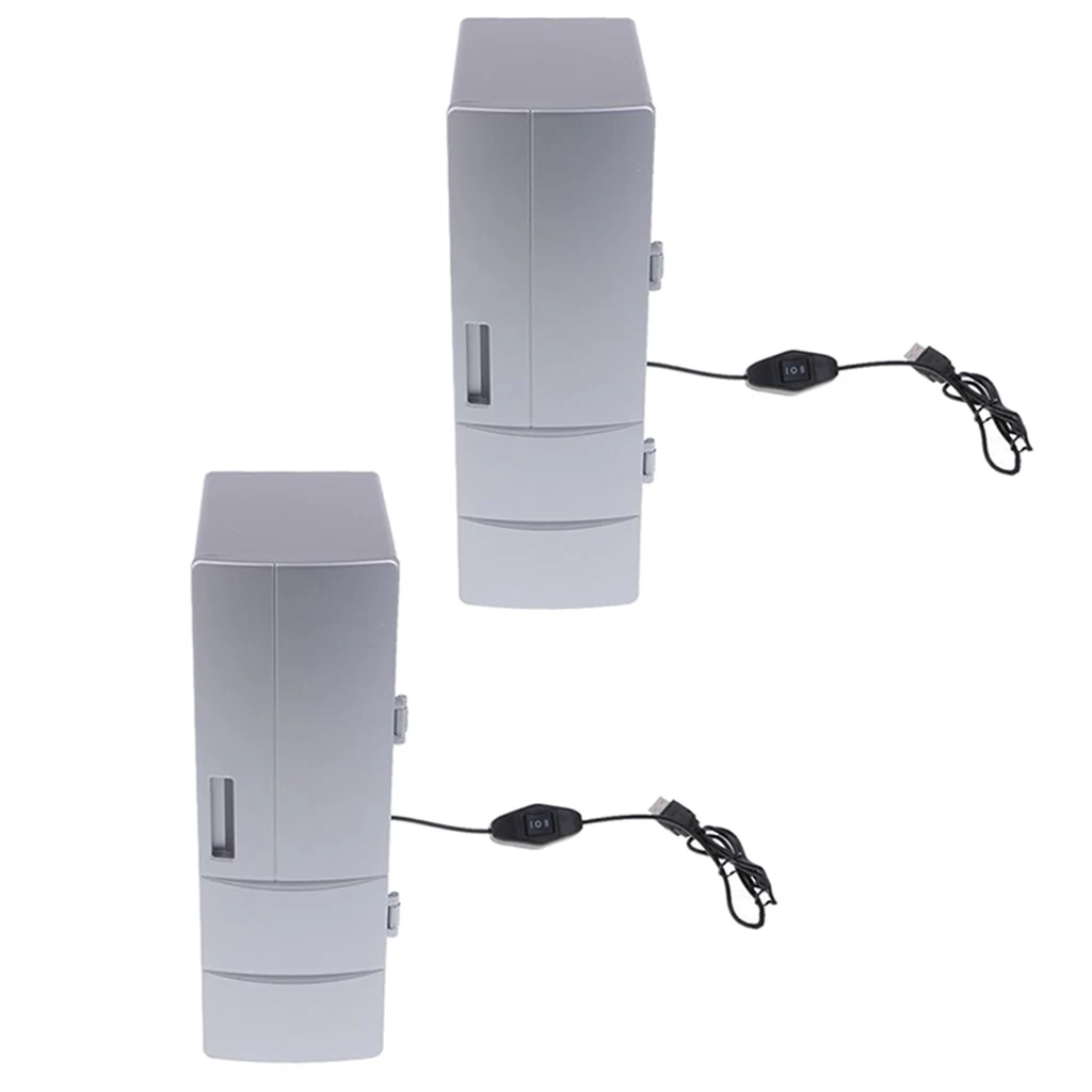 Портативный мини холодильник тепла и охлаждения двойной холодильник USB морозильник путешествия(упаковка из 2
