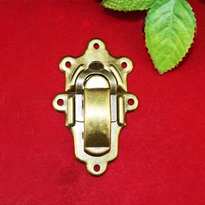 Vintage Metal Jewelry Chest Box Gift Box Suitcase Case Buckles Toggle Hasp Latch Catch Clasp Furniture Hardware,56*90mm,1PC