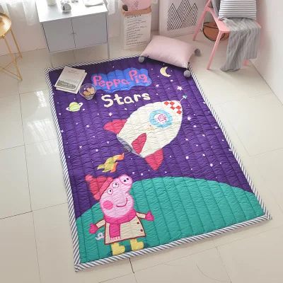 Детский Блестящий утолщенный детский игровой коврик 145x195 см, нескользящий ковер татами для гостиной, детской спальни, одеяло, большие коврики - Цвет: Многоцветный