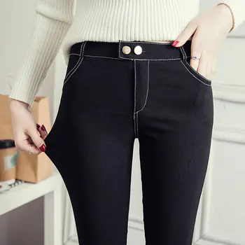 

2020 spring summer new high waist pants women stretch pencil pants casual female feet pants trouser
