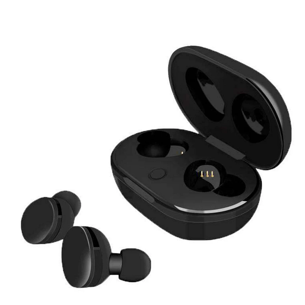 TWS-880 стерео наушники беспроводные наушники Bluetooth 5,0 наушники-вкладыши водонепроницаемый поддержка беспроводной зарядки для Android/iOS - Цвет: Черный
