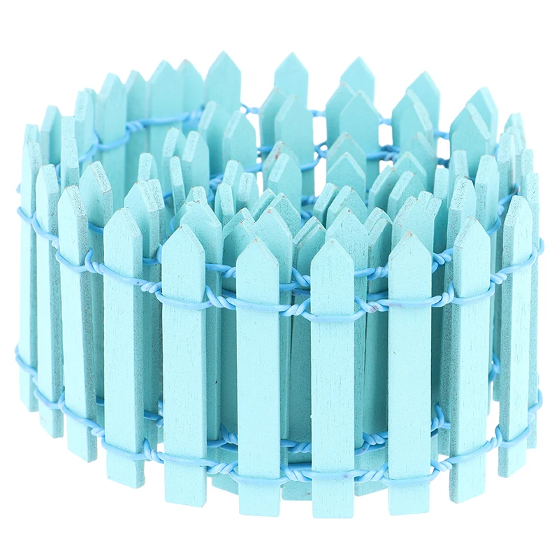 100*5cm Miniature Small Wood Fence DIY Fairy Garden Micro Dollhouse Plant Pot Decor Ornament DIY Miniature Garden 11