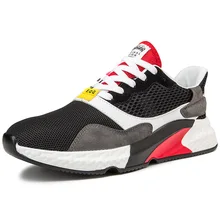 Теннисные мужские кроссовки, дышащая удобная мужская обувь с сеткой, уличная Нескользящая износостойкая повседневная обувь для бега