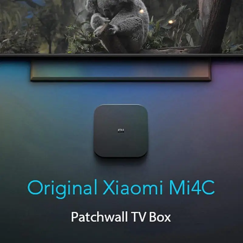 Original Xiaomi Box 4C Box TV 4K HDR Android 6 Amlogic Cortex-A53 Quad Core 64bit 1G+8G 2.4GHz WiFi