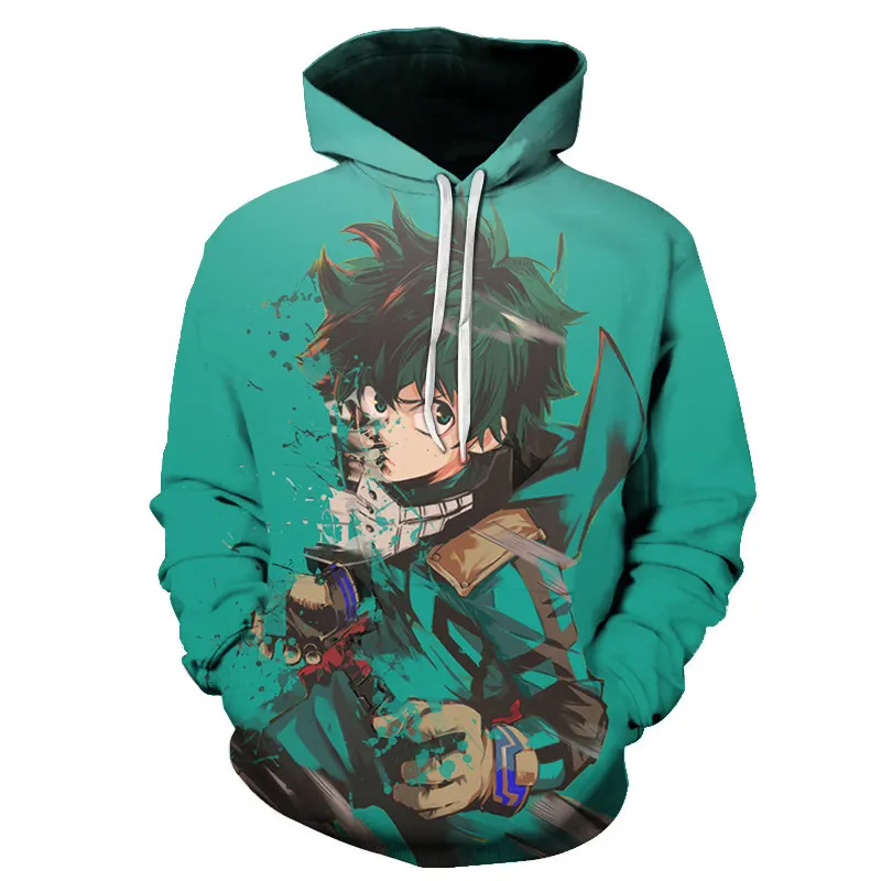 

My Hero Academy 3D Printed Women/Men cartoon Long Sleeve Autumn Hooded Sweatshirts Hot Sale Popular Streetwear Hoodies Coat