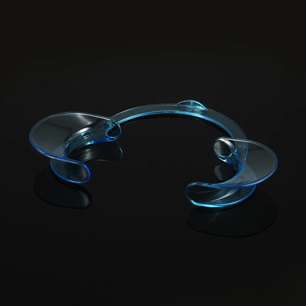 10 шт. c-образный роторасширитель Стоматологическая вставка губчатый Ретрактор для мундгарда вызов отбеливание зубов инструмент синий