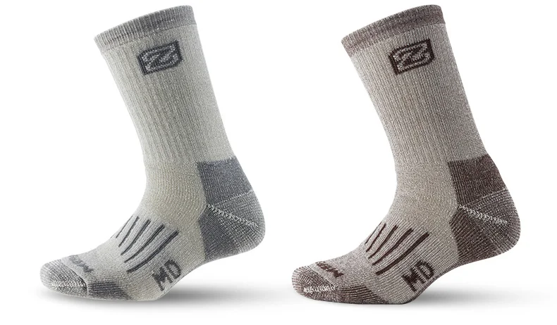 2 пары носков из мериносовой шерсти, ZEALWOOD унисекс походные треккинговые носки, термальные теплые носки для зимы