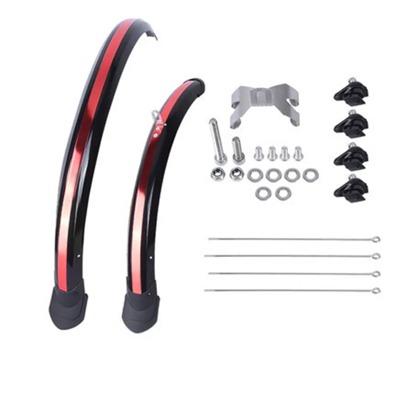 Bicycle Fender 16 inch 2pcs Front Rear Adjustable for Folding Bike