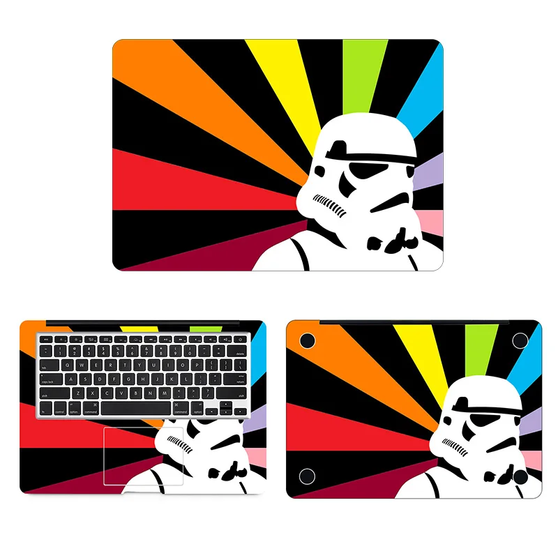 Star War Storm trooper Обложка для MacBook Air Pro retina Touch Bar 11 12 13 15 дюймов Mac ноутбук наклейка мраморная наклейка для ноутбука - Цвет: ACD side