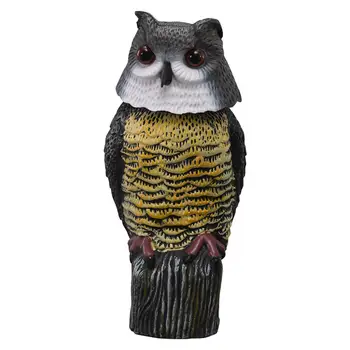 

Garden Owl Ornament Simulate Owl Shape Decoy Realistic Adornment For Garden Birds Outdoor Decoration