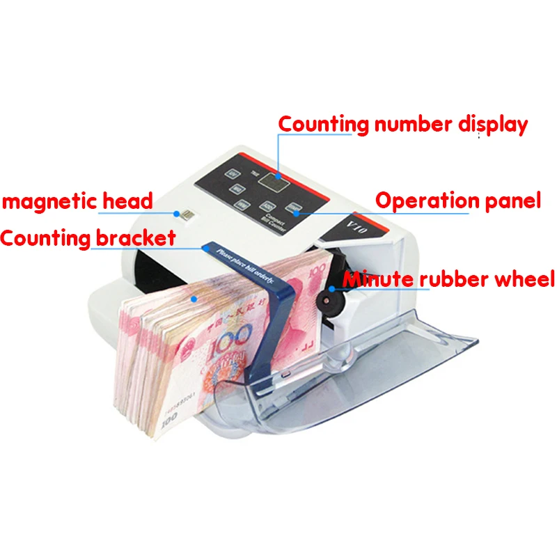 Мини-детектор подлинности денег с MG WM UV счетчик банкнот, подходит для большинства банкнот Счетные Машины EU-V10 экономичное оборудование