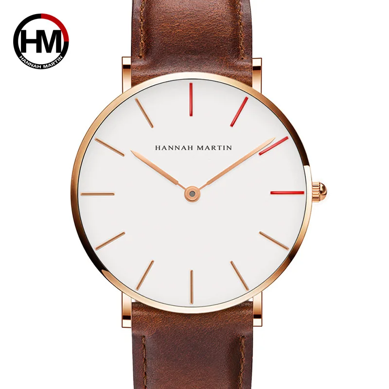 

1230br Japan Movement Men Women's Waterproof Creative Students Trend Quartz Watch New Style Table