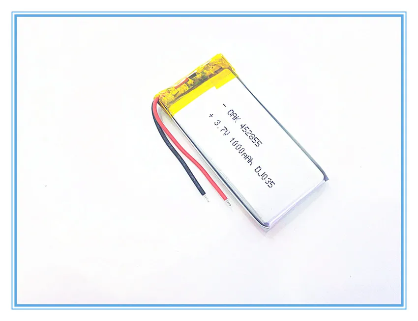 3,7 V, 1000 mAH, [452855] PLIB; полимерный литий-ионный/литий-ионный аккумулятор для DVR, gps, mp3, mp4, сотового телефона, динамика