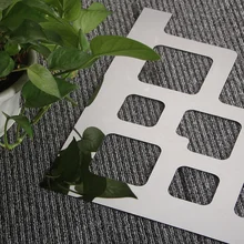 

Stainless Steel Ceiling Corner Flower Furniture Background Wall Corner Flower Sticker Wall Stickers Metal Modeling Decor