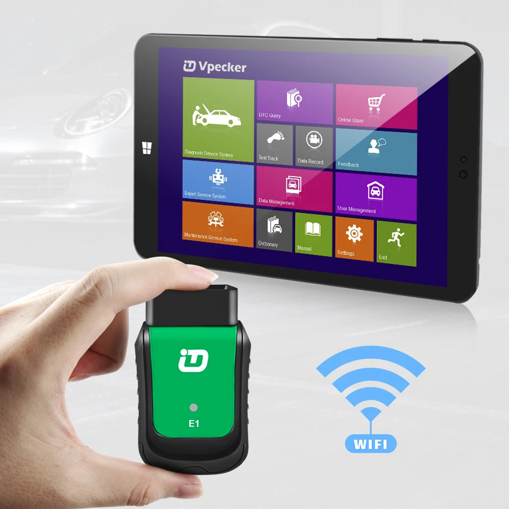 Новейший сканер Vpecker Easydiag E1 OBD2 Wifi OBD 2 с полным диагностическим инструментом Tablet